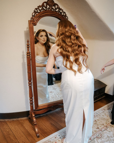 allure director of social media kassidy silva on wedding day wedding hair and makeup ideas